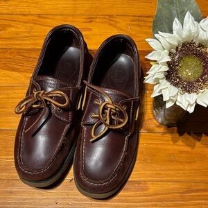Sperry Top-Sider. Dark Brown Leather Boat Shoes